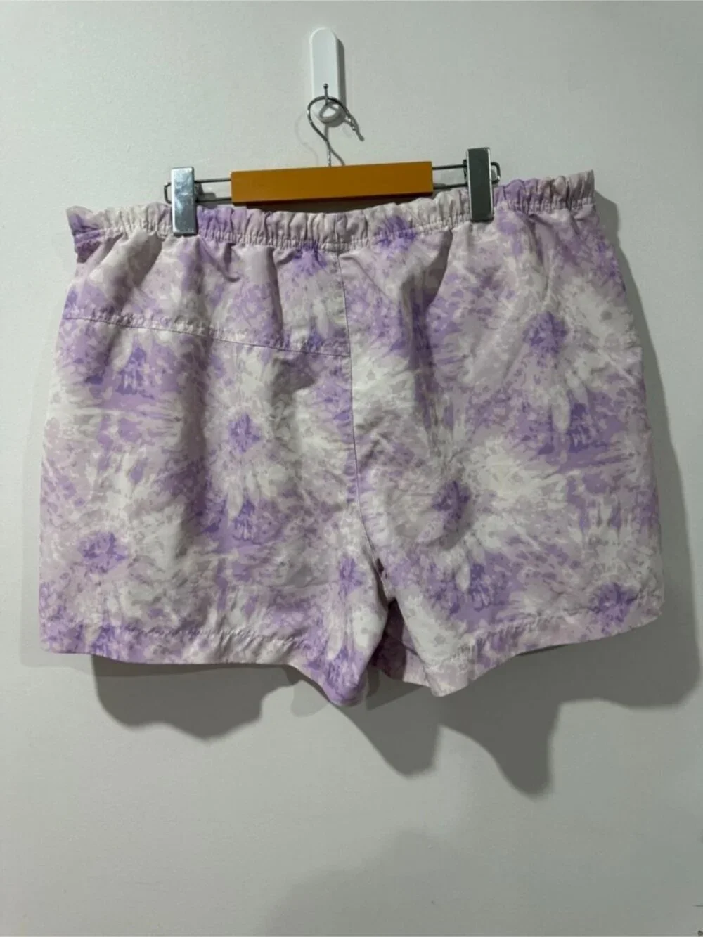 Hudson North Men’s Tie Dye Swim Trunks Shorts XL Purple White